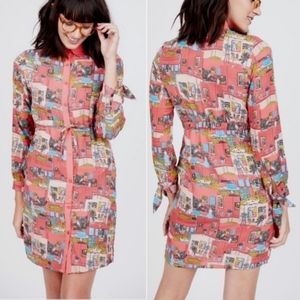 Yumi Kim Novelty Print Button Down Dress